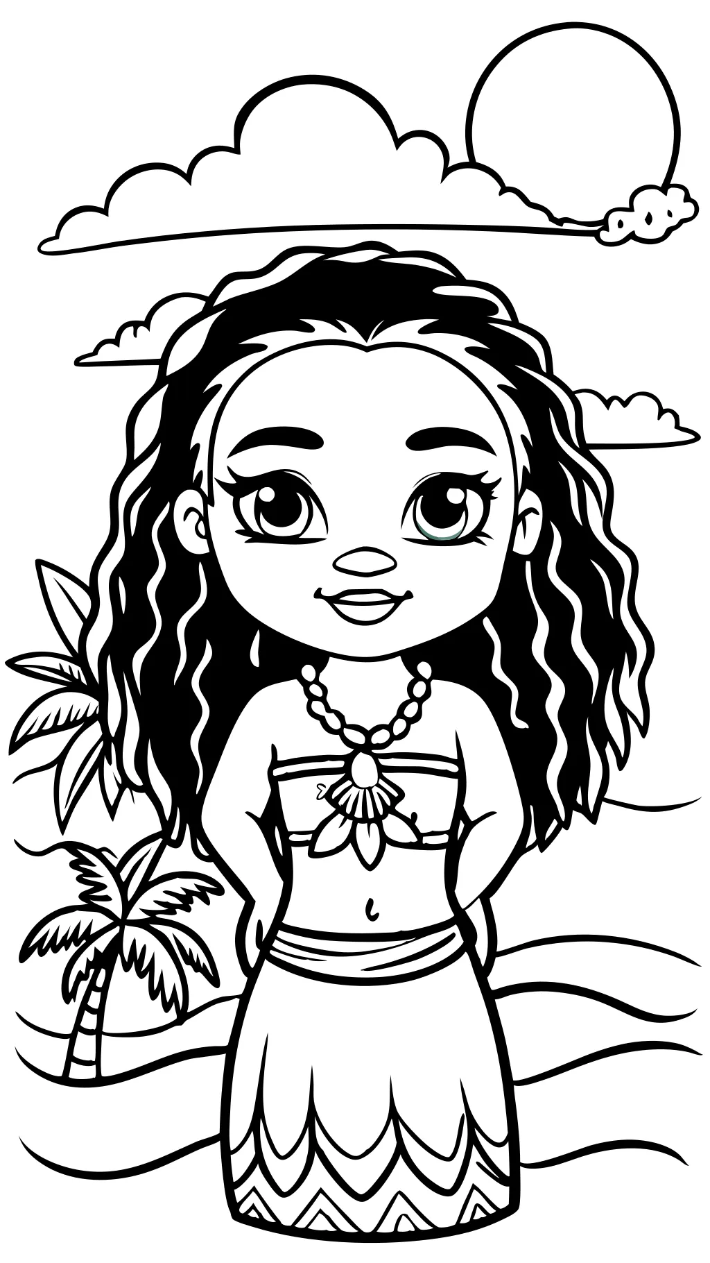 coloriage moana Disney